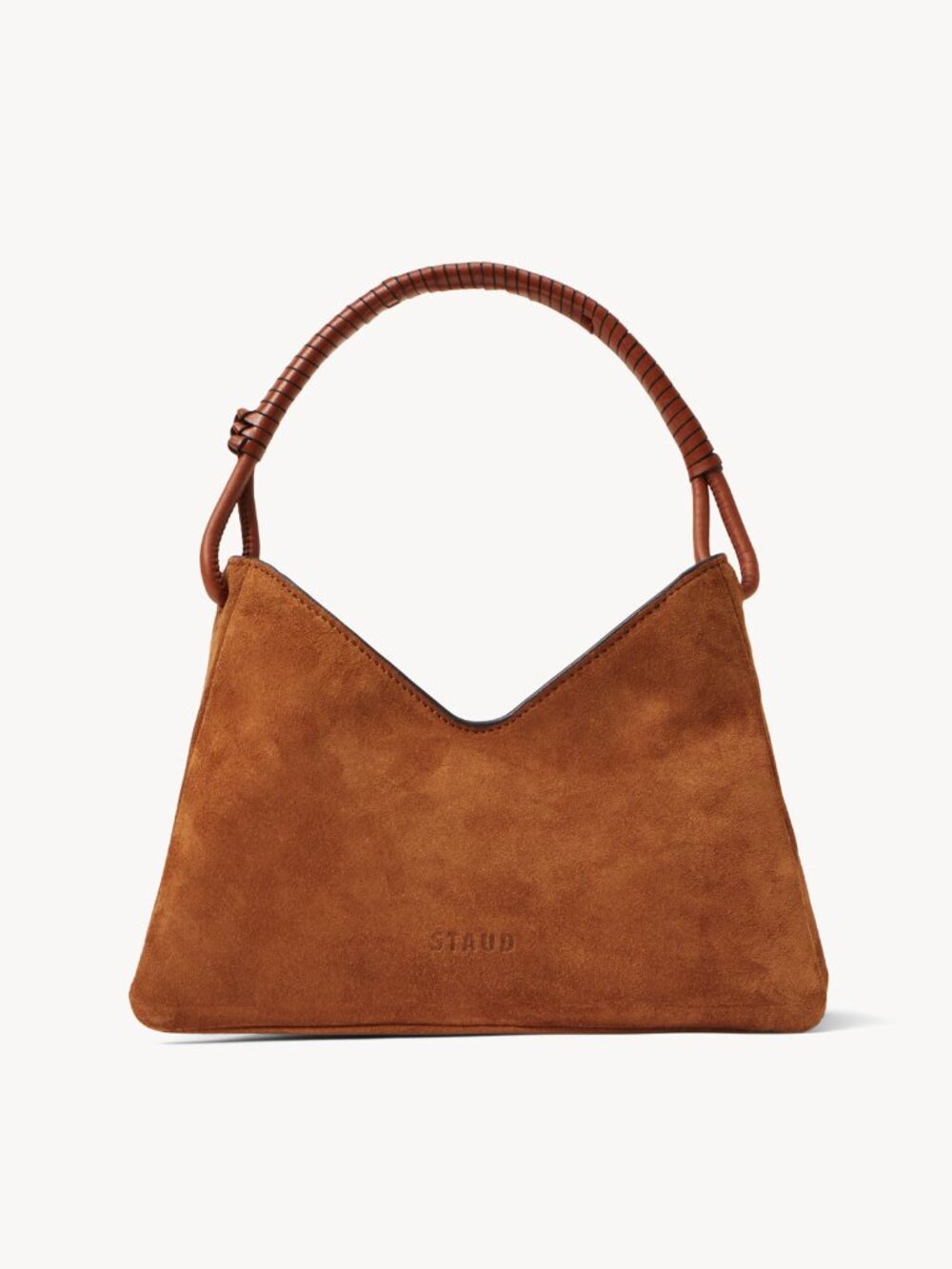 NEW STAUD VALERIE SUEDE SHOULDER BAG 100% LEATHER - Picture 3 of 7